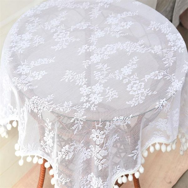 

table cloth square gauze hollowed-out lace tablecloth, picnic garden tea pographic background