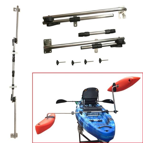 

deluxe adjustable canoe outrigger boat stabilizer sidekick kakak standing pole for water buoy diy float bracket rafts/inflatable boats