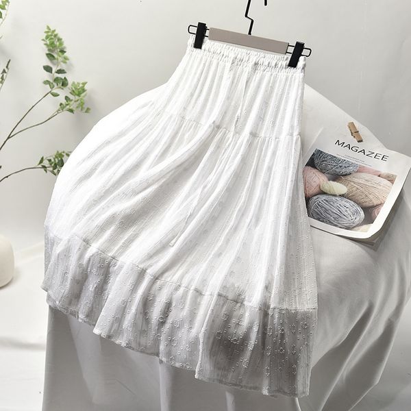 

skirts harajuku women a-line lace high waist vintage sweet elegant jupe femme faldas mujer outwear cli4, Black