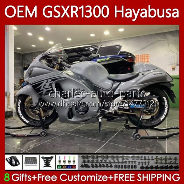 Einspritzkörper für Suzuki glänzend grau schwarz Hayabusa GSXR-1300 GSXR 1300 CC 2008 2019 77Nr