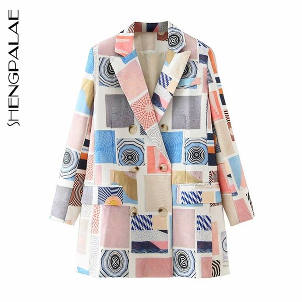 

women blazers and jackets work office lady suit slim business hit color asymmetric plaid printing coat za5837 210427, White;black