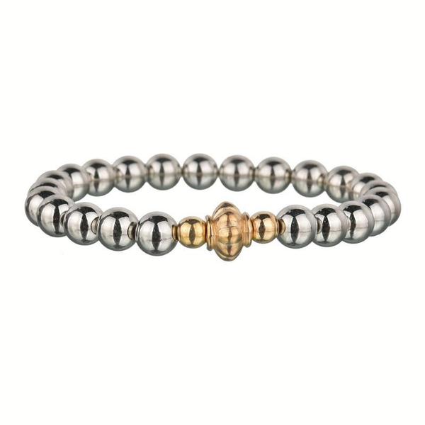 

love lotus multi-layer bracelet set with bead and hollow lotus bracelets, Golden;silver