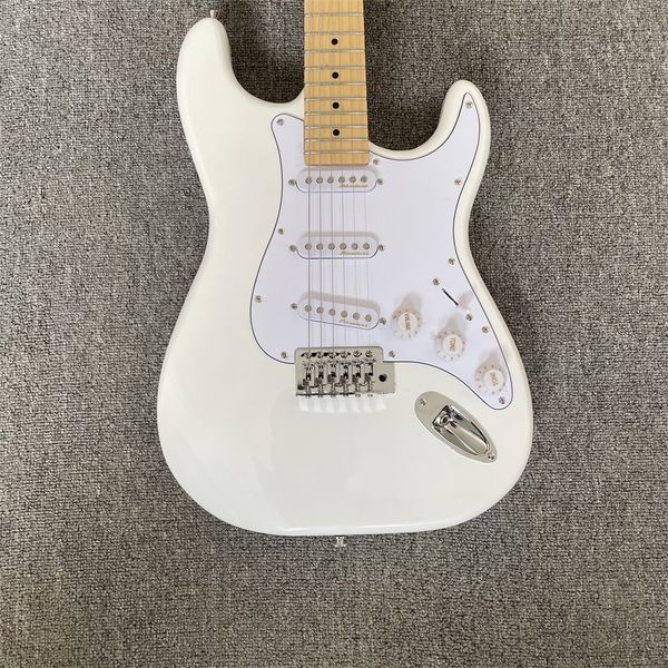 

custom shop white 1960 st electric guitar,rosewood fretboard dot inly custom guitar