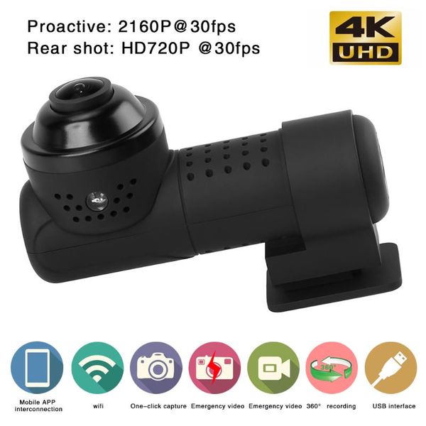 

wifi car dvr 2160p rotatable lens dashboard camera infrared night vision dashcam dvrs