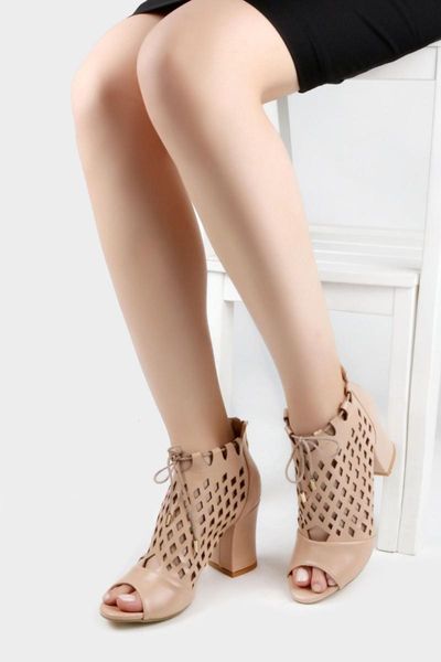 

sandals mink thick high-heeled female, Black