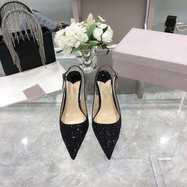 

a pair annual sandal meeting of heels can conquer all men essential item three colors black luxury goodswholesalenude silver with 8.5 cm hig