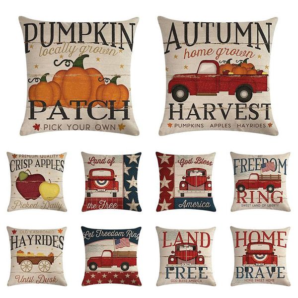 

cushion/decorative pillow autumn fall christmas printed case cushion cover xmas home sofa car decor