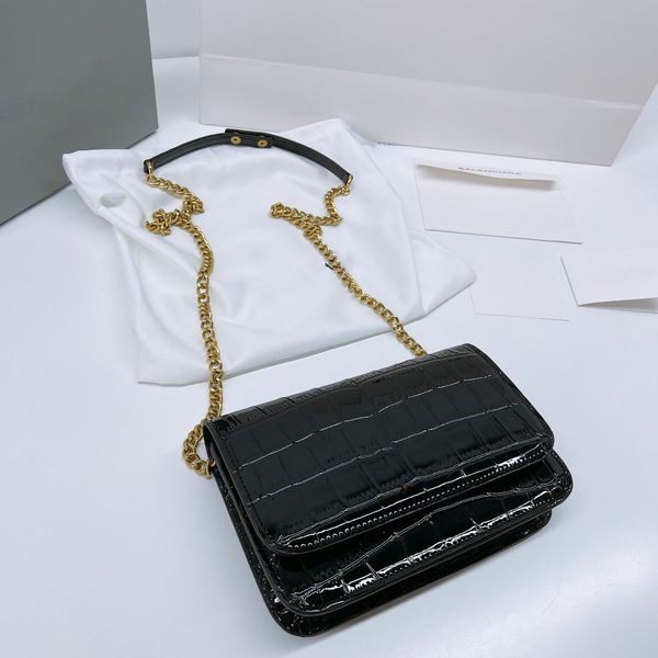 

evening bags alligator genuine flap bag long chain patent leathers shoulder crossbody bags cross body handbag classic woman's purses