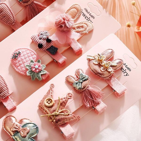 

hair clips & barrettes liwo baby girl headband for children's turban darling bows kids headwear elastic bands hairpins set accessories, Golden;silver
