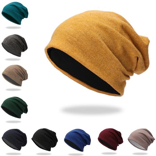 

winter baotou outdoor knit pullover cap thickening hat women's ski hats, Black;white