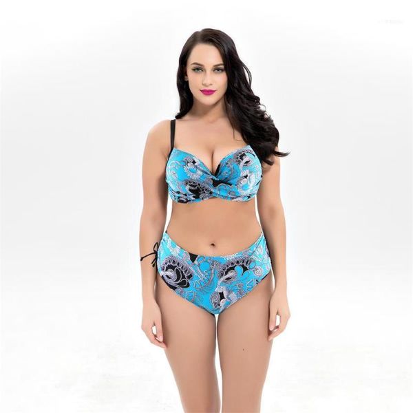 

plus size swimwear bikini for big breast women high waisted swimsuit chubby bikinis mujer push up swim bathing suit 8xl1, White;black