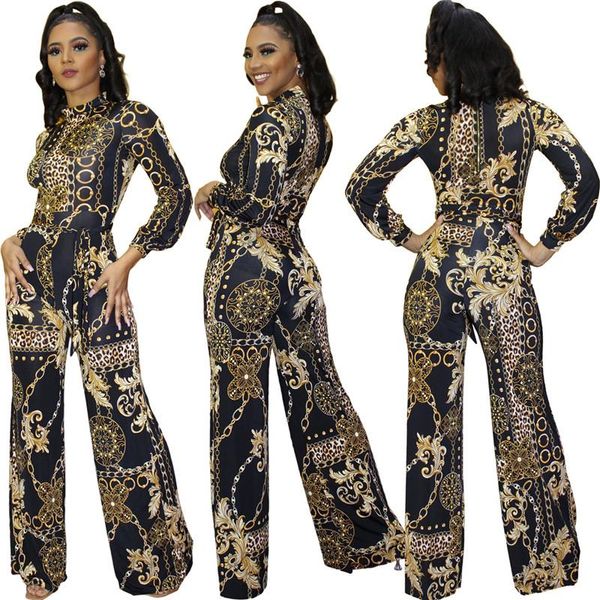 

young party lady fashion o neck long sleeve cool print skinny jumpsuits tight cluub bodysuits women's & rompers, Black;white