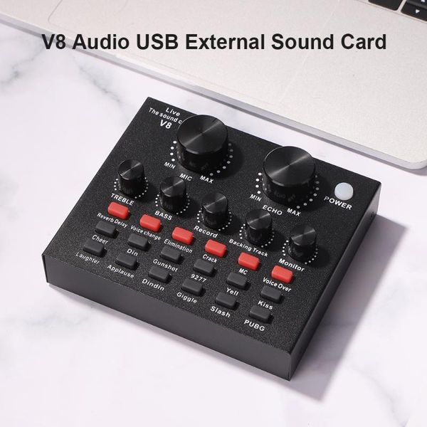 

sound cards usb audio card reverberation size adjustment support mobile phone computer single headset use