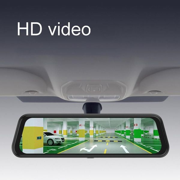 

inch 1003 1080p 12v car dvr driving recorder rearview mirror dash camera dual lens universal accessories interior dvrs