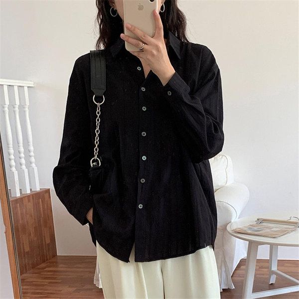 

women's blouses & shirts hzirip basewear retro striped outwear summer 2021 women elegance brief chic casual vintage gentle streetwear, White
