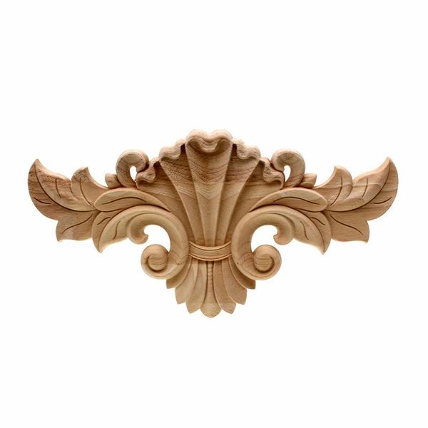 

decorative objects & figurines vzlx vintage european floral wood carved corner applique carving decal for furniture cabinet door frame wall