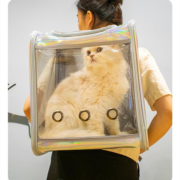 

backpack pet cat carrier breathable travel outdoor shoulder bag for small dogs cats portable packaging carrying upgrade