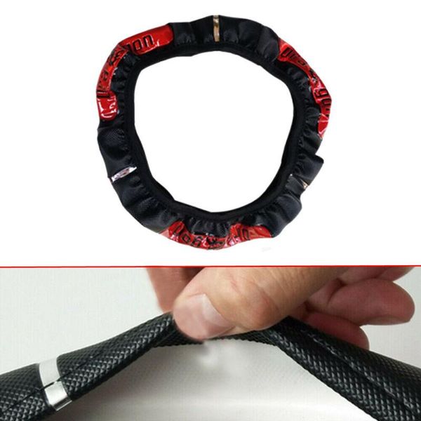 

stylish wheel totem cover 15inch 38cm anti-slip black red car dragon general steering covers