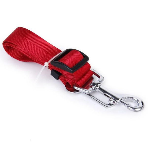 

dog apparel safety belt restraint leash adjustable for accessory car(red)
