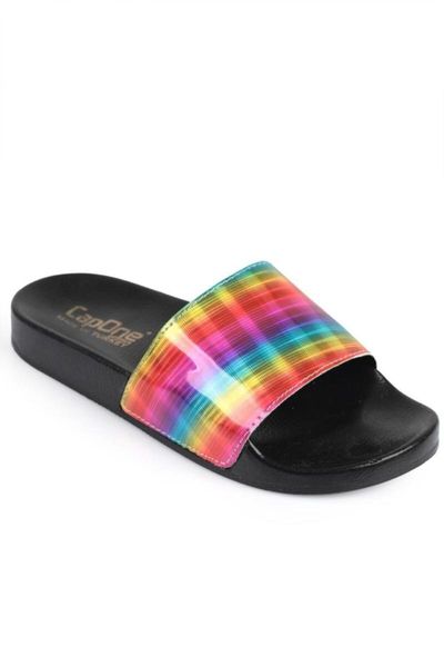 

capone 8801 single band women 's slippers, Black