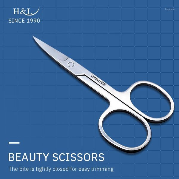 

h&l since make up tool beauty scissors for round and smooth eyebrow for1