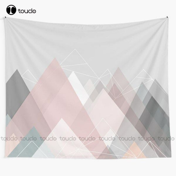 

tapestries graphic 105 abstract shape landscape mountain triangle tapestry websites custom decoration wall hanging funny
