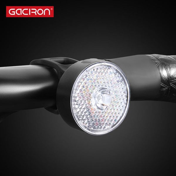 

bike lights gaciron w08j-20 warning front light 20lumens led lamp usb rechargeable bicycle waterproof accessories