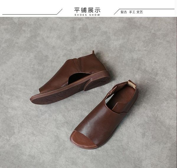 

sandals spring/summer 2021 fish toe with flat heels and soft soles, Black