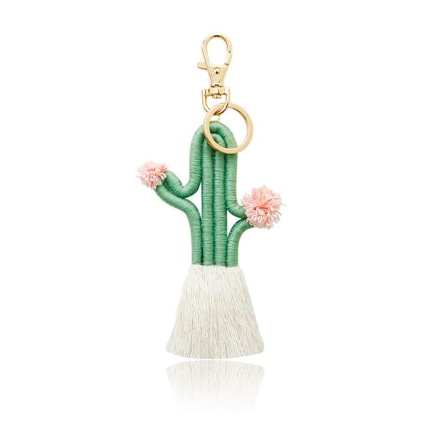 

keychains trend foreign trade korea velvet cactus keychain pendant diy plant tassel bag accessories k3nd, Silver