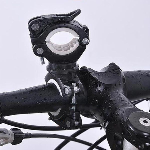 

car & truck racks 360 degree rotation cool cycling bike holder bicycle light torch mounts led head front lamp headlight clip *p