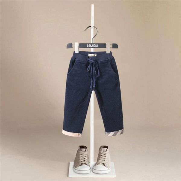 

trousers casual fashion cotton pants for 1-6 years old solid boys girls sport pant jogging enfant plaid kids children, Blue