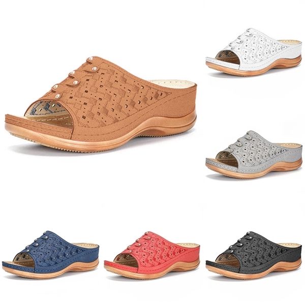 Comfy plataforma plana sola senhoras casual macio macio grande dedão correção de sandália ortopédica coletor de joaneira mulheres sapatos slipper x0728