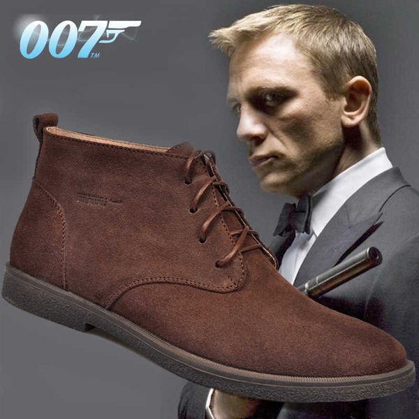 

summer dert boots high sho frosted leather martin tide short suede men's