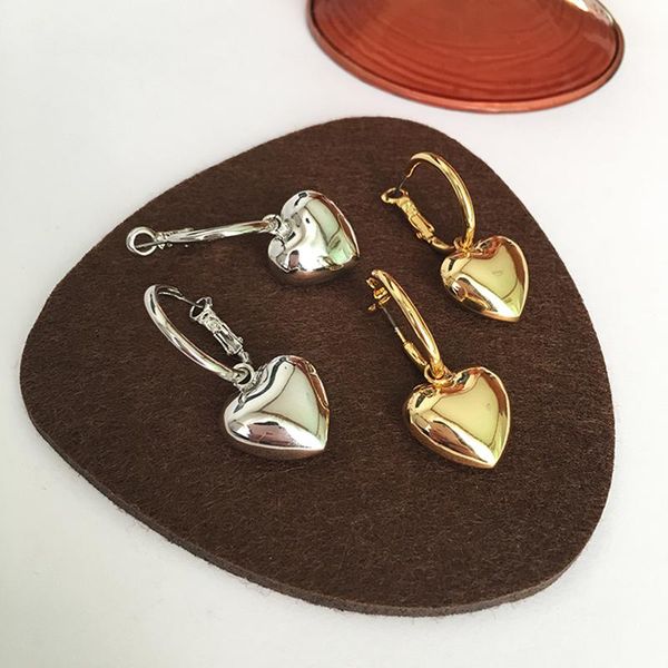 

hoop & huggie timeless wonder sweet heart earrings women jewelry designer goth boho party fancy gift punk detachable versatile mix 3357, Golden;silver