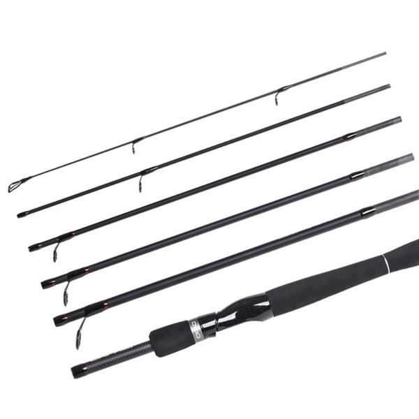 

boat fishing rods rod carbon 6section 2.4m straight shank bass sea for freshwater saltwater trout carp short lure