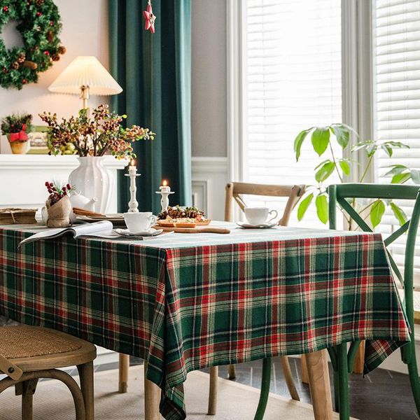 

table cloth christmas decoration rectangular cloths for home fabric household items kitchen ornaments linen tablecloth with embroidery