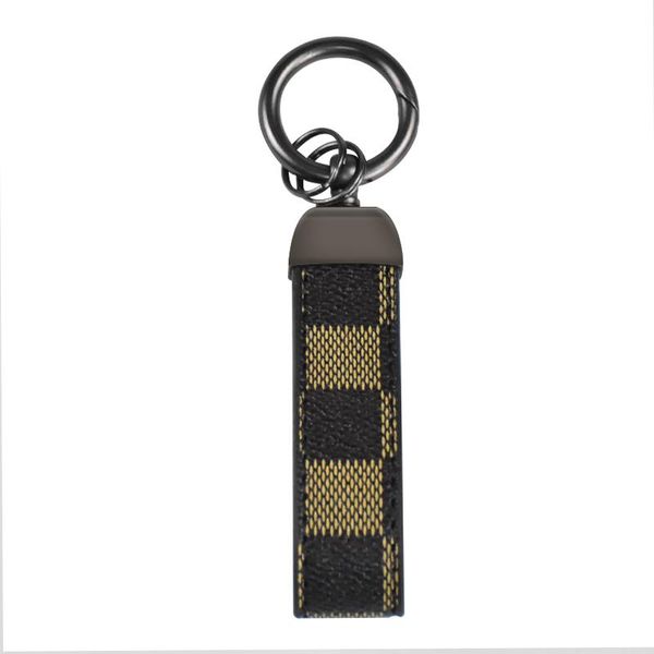 

keychains car leather keychain auto circle buckle luxury square pattern waist key chain keyholder, Silver