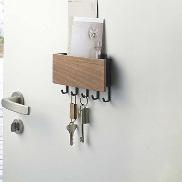 

hooks & rails storage rack key wooden hanger home decorative wall vintage hallway room space saving bedroom door back