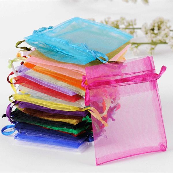 

drawstring 50pcs organza bag make up bags beam port pouch cosmetic storage jewelry packaging pouches
