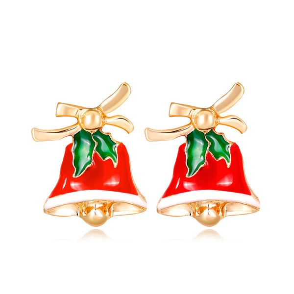 

factory versatile fashion new cartoon bell earrings dan run christmas