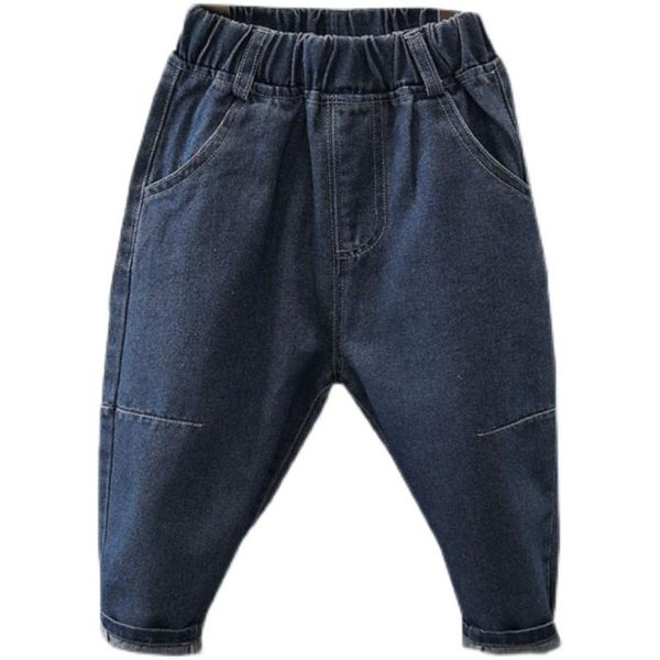 

jeans baby boys clothes enfant jean boy girls spring autumn stretchy denim trousers toddler clothing babe pants 2-7t, Blue