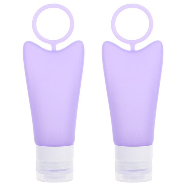 

storage bottles & jars 1 set of 2 cosmetic silicone dispensers travel for cream shampoo