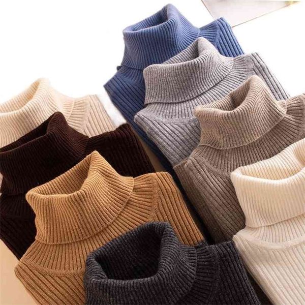 

peonfly autumn elastic long sleeve sweaters female pullover turtleneck women pullovers jumper streetwear knitted black red 210806, White;black