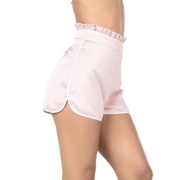 

women's shorts viianles summer 2021 women silk slim beach casual skinny lace high femme plus size, White;black