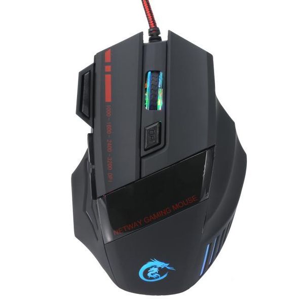 

mice optical gaming mouse 3200 dpi 7 buttons ergonomic design wired pro game for lapdeskpc gamers 531#3