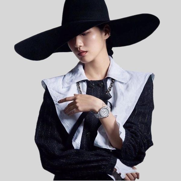 

women's jackets retro women tweed jacket 2021 autumn winter runway plaid femme color block double breasted lace up woolen coat outwear, Black;brown