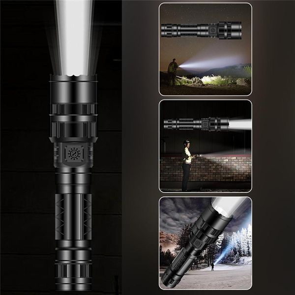

tactical military led 18650 torch direct charge 5-mode glare bike lights