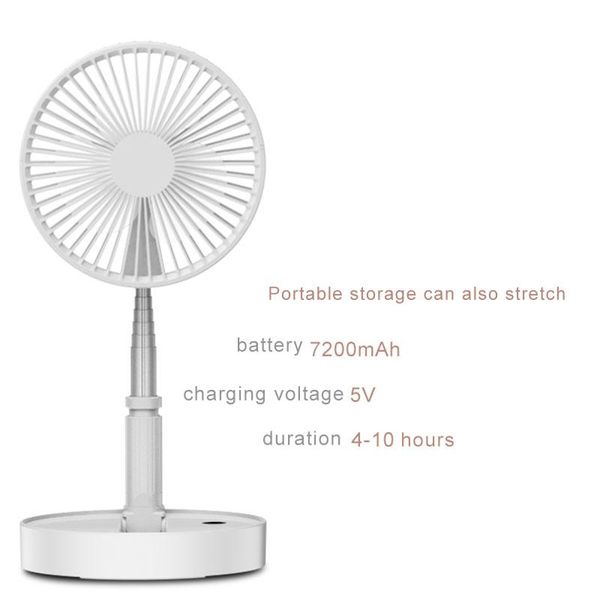 

electric fans portable fan air cooler mini desk usb rechargable flexible folding ventilador silent small for smart home