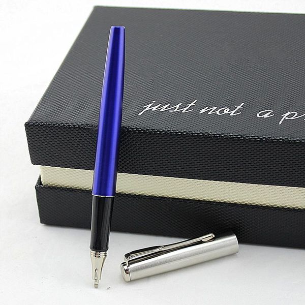 

gel pens high-end luxury roller ball pen with gift box silver and gold clip 0.5mm sign the for business student