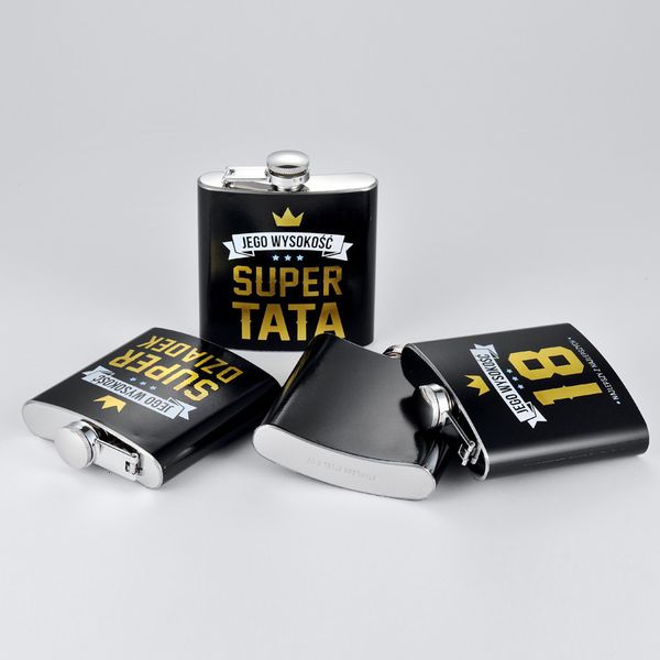 

flask flagon 304 stainless steel small wine pot black multi pattern portable